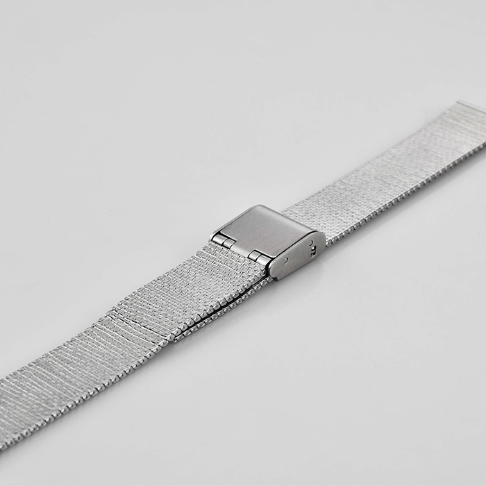 ws079 70 100mm silver stainless steel watch strap