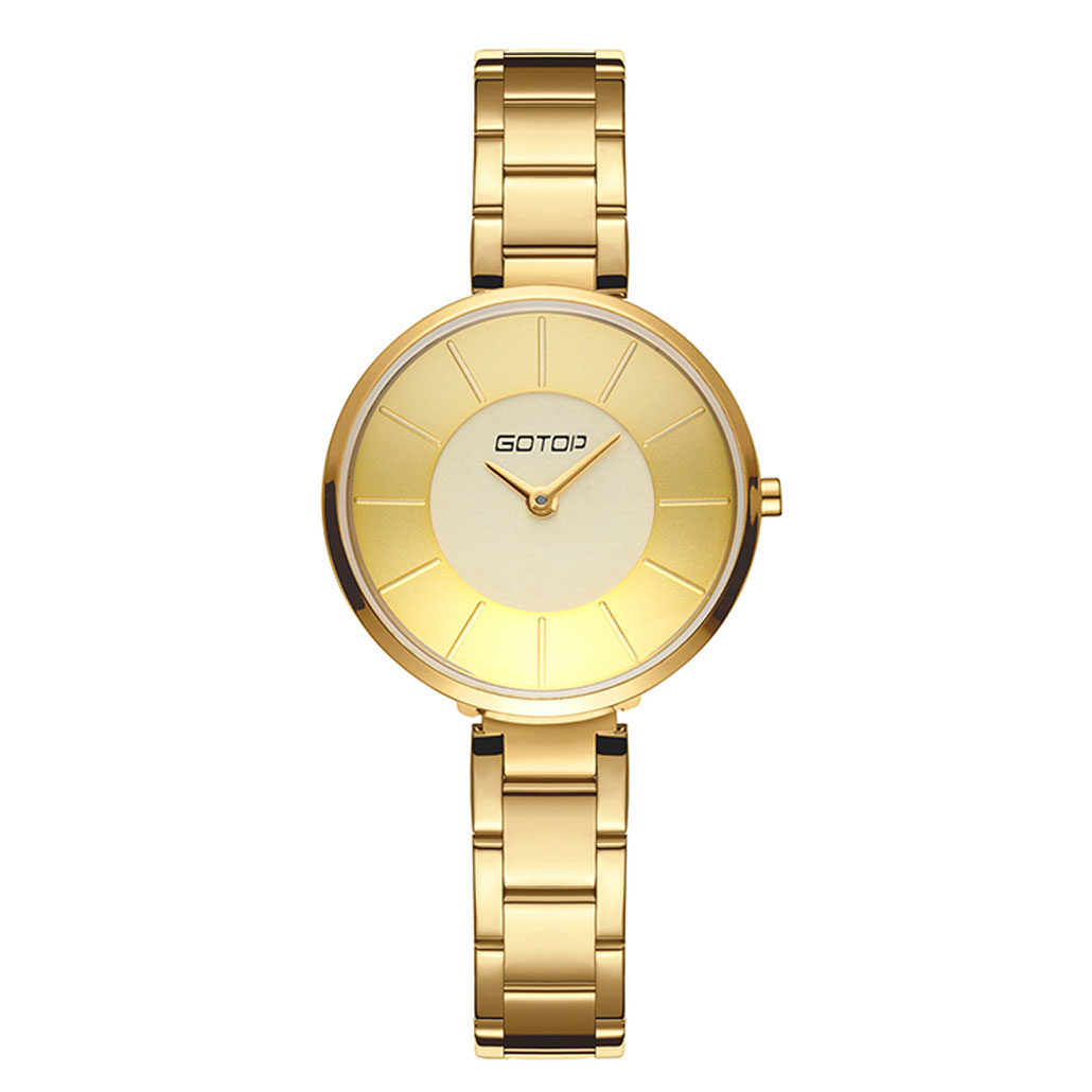 Silver And Gold Stainless Steel Ladies' Watch Manufacturer, Custom ...
