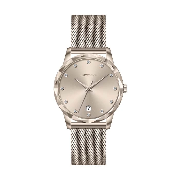 Sunray Dial Steel Watch for Woman - SHENZHEN GOTOP WATCHES CO., LTD.