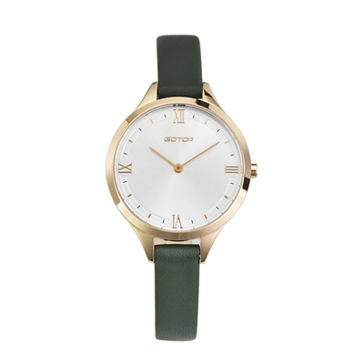 Sunray Dial Steel Case Watch for Woman