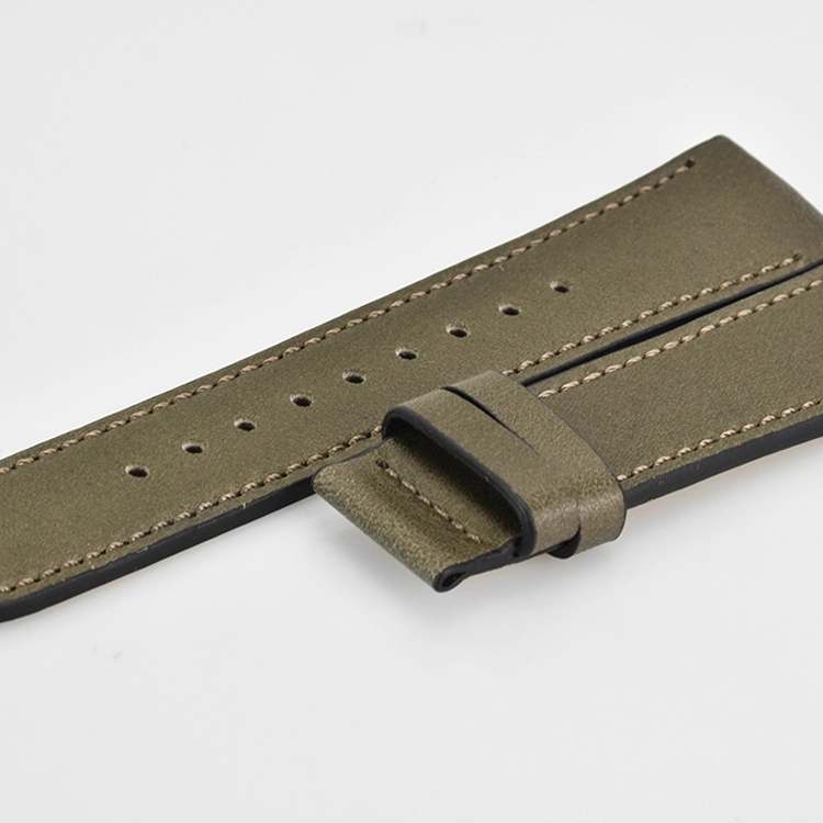 22*20MM 75*123MM 4*3MM Italian Genuine Leather Watch Strap