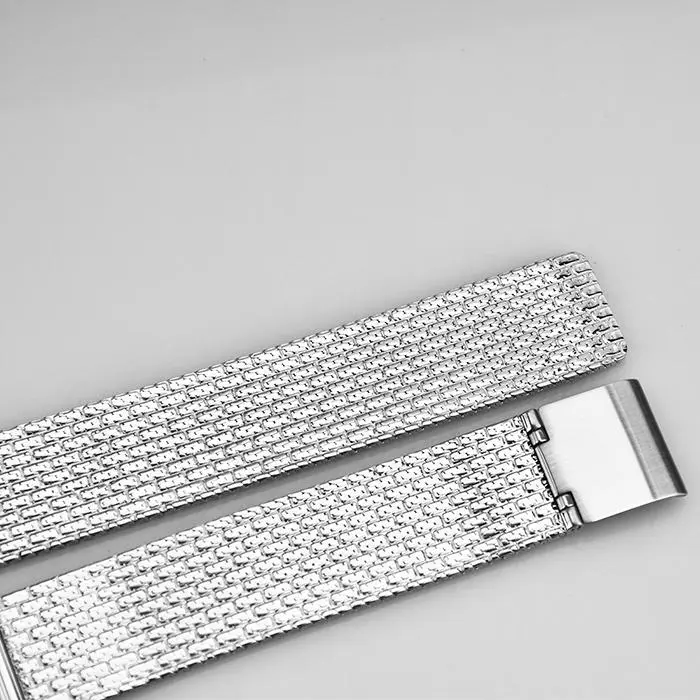 WS086 16MM 70*108MM Silver Watch Strap