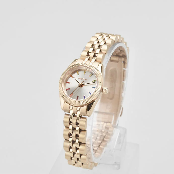 Chic and Colorful Women's Watch Petite Design with Vibrant Array of Index Colors